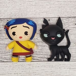 New Coraline And Black Cat Magnets By Laika 2022, Coraline In Her Rain Coat